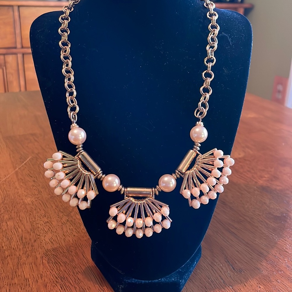 Rose gold statement necklace